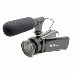 D100 1080P HD Digitalkamera 16 Millionen Pixel Handheld-DV-Camcorder mit Mikrofon Weitwinkelobjektiv Videokamera