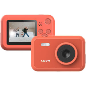 FunCam 1080P hochauflösende Kinder-Digitalkamera tragbare Mini-Videokamera mit 12 Megapixeln 2,0-Zoll-LCD-Display für Jungen Mädchen, Rot - Rot