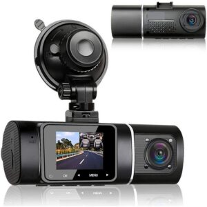 GLiving "Dashcam Auto Dual 1080P Full HD Nachtsicht Autokamera Vorne, 170° Weitwinkel, G-Sensor, Loop-Aufnahm, Parküberwachung und Bewegungserkennung" Dashcam
