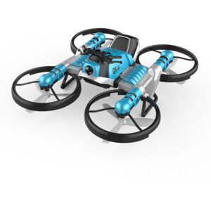 Lifcausal - Grenzüberschreitende Fernbedienung verformt Motorrad Quadrocopter Drohne Luftbild Drohne Induktionsmodell Kinderspielzeug 30W WiFi blau