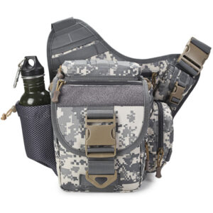 Outdoor-Satteltasche SLR-Kameratasche Multifunktionaler Einzelschulter-Rucksack Wasserabweisende Camouflage-Hüfttasche - 3