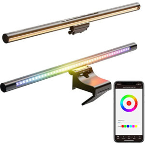 RGB-Gaming-Monitor-Lichtleiste Stufenlos dimmbare Computerbildschirm-Frontlampe LED-Streifenlicht USB-Leseanzeigelampe