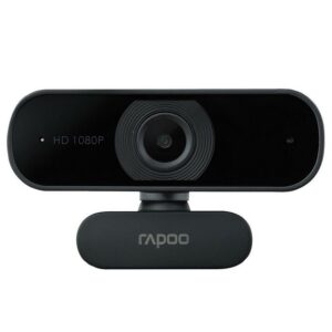 Rapoo "XW180" Full HD-Webcam (Web Kamera für Videochat, USB Plug & Play, 1080p-Videoerlebnis, 80°, Flexibel drehbar, Autofokus, PC, Windows, Mac, schwarz)