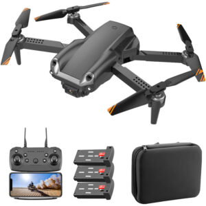 Rc Drohne mit Kamera 4K Dual Kamera rc Quadcopter mit Funktion Hindernisvermeidung Flugbahn Fluggestensteuerung Aufbewahrungstasche Paket 3 Batterie