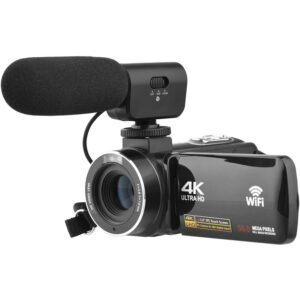 WLAN-4K-Digitalvideokamera Camcorder DV-Recorder 56 mp 18-facher Digitalzoom 3,0-Zoll-IPS-Touchscreen Fernbedienung unterstützt Gesichtserkennung