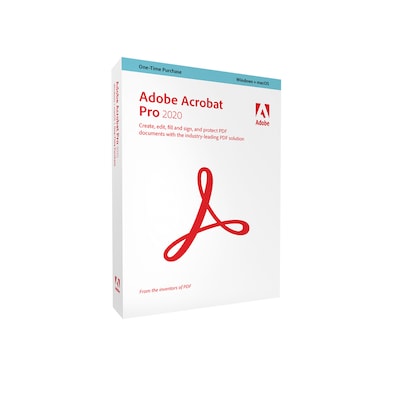 Adobe Acrobat Pro 2020 | Box & Produktschlüssel