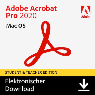 Adobe Acrobat Pro 2020 | Mac | Studenten & Lehrer | Download & Produktschlüssel