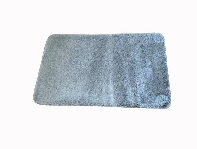 Badematte Super-Flausch-Fellteppich 80 x 50 cm ADOB, rutschsicher, super weich, fußbodenheizungsgeeignet, 100% Polyester, schnelltrocknend