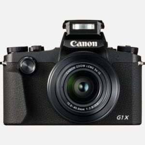 Dank der legendren Herkunft bietet die PowerShot G1 X Mark III, das Spitzenmodell der PowerShot G Serie, eine beeindruckende Kombination aus Geschwindigkeit, Kompaktheit und erstklassiger DSLR-Bild- und Videoqualitt. Dank 24,2 Megapixel APS-C-Sensor, lichtstarkem Objektiv mit 3fach optischem Zoom und aktuellem DIGIC 7 Prozessor liefert die Kamera Fotos und Videos in DSLR-Qualitt. Zudem lsst sie sich per WLAN mit Bluetooth-Untersttzung mit den verschiedensten Mobilgerten verbinden. Vorteile Die PowerShot G1 X Mark III bietet einen APS-C-Sensor mit 24,2 Megapixeln, ein Przisionsobjektiv mit 3fach optischem Zoom und einen DIGIC 7 Prozessor fr erstklassige Fotos und Movies. Die PowerShot G1 X Mark III wurde so entwickelt, dass sie auf allen Bereichen abliefert. Sie bietet Dual Pixel CMOS AF fr eine zuverlssige und schnelle Fokussierung sowie einen 4-stufigen Bildstabilisator fr Freihandaufnahmen ohne Verwacklungsunschrfen. Ein zentral angeordneter hochauflsender elektronischer Sucher, Touch and Drag AF sowie die von EOS inspirierte Ergonimie bieten ein DSLR-hnliches Handling im Taschenformat. Nehmen Sie unglaublich detailreiche Full-HD-Movies mit 60 B/s auf, die selbst beim Laufen dank des 5-achsigen Movie-Bildstabilisators und Dual Pixel CMOS AF berzeugend ruhig werden ber eine permanente Bluetooth-Kopplung lsst sich die PowerShot G1 X Mark III ganz einfach mit einem Mobilgert verbinden. Erweitern Sie Ihre kreativen Mglichkeiten mit der vollstndig manuellen Steuerung ber die Camera Connect App. Lieferumfang PowerShot G1 X Mark III Objektivdeckel Halterung fr Objektivdeckel Umhngegurt NS-DC12 Gurt-Adapter (fr NS-DC12) Akku NB-13L AkkuladegertCB-2LHE Netzkabel Anleitungen (Kurzanleitung) Technische Daten 3fach - Optischer Zoom DIGIC 7 - Leistungsstarker Prozessor 24,2 MP - APS-C-Sensor Dual Pixel CMOS AF - Schnelle und zuverlssige Fokussierung 7 B/s - mit Autofokus Groer, - mittig platzierter Sucher Full-HD - 60p Videos Permanente Kopplung - Konnektivitt Alle technischen Daten zeigen Preise und Auszeichnungen . .