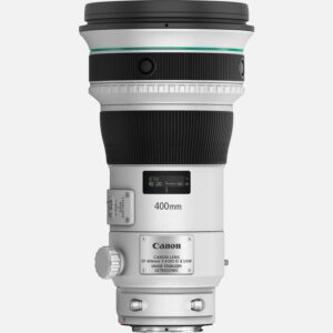 Das Canon EF 400mm f/4 DO IS II USM ist ein Superteleobjektiv mit DO Technologie (Diffraktive Optik) fr eine besonders kompakte und leichte Bauweise, ohne dabei chromatische oder sphrische Aberrationen zu erzeugen. Die lckenlose zweischichtige DO-Linse ermglicht die Konstruktion einer leichteren und kompakteren 400mm-Brennweite, was ideal fr Sport- und Naturfotografen ist. Dieses leistungsstarke Teleobjektiv bietet einen optischen Bildstabilisator, der Kamerawackler kompensiert und so auch bei hheren Zoomeinstellungen scharfe Bilder ermglicht. Vorteile Superteleobjektiv mit leistungsstarker Optik fr Natur- und Sportfotografen Die DO-Technologie (Diffraktive Optik) bietet eine hervorragende Korrektur chromatischer und sphrischer Aberrationen ohne dabei das geringe Gewicht von ca. 2100 g zu beeinflussen Der integrierte Ultraschallmotor (USM) sorgt fr einen schnellen und leisen Autofokus, der sich jederzeit manuell anpassen lsst 9-Lamellen-Irisblende fr eine attraktive Hintergrundunschrfe mit weichem Bokeh Kompatibel mit allen Canon DSLR-Kameras sowie mit spiegellosen Systemkameras der EOS M Serie mit optionalem EF-EOS M Adapter Lieferumfang EF 400mm f/4 DO IS II USM Streulichtblende ET-120 Objektivbeutel 400D Objektivdeckel E-145C Objektivdeckel E Breiter Objektiv-Trageriemen B Gelatinefilter-Halter 52 (Einsteckfilter) Benutzerhandbuch Gut geeignet fr Natur Action Alle technischen Daten zeigen