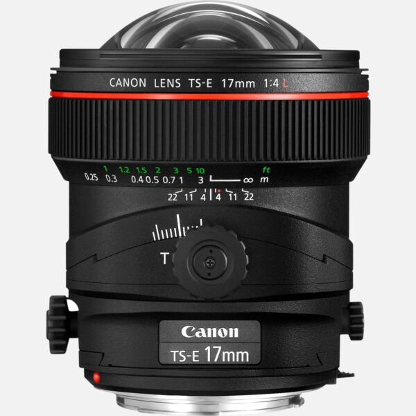 Das TS-E 17mm f/4L ist ein professionelles Tilt-und-Shift-Objektiv der Canon L Serie und ideal fr Aufnahmen von Architektur und Innenrumen. Mit bis zu 6,5 Verschwenkung zum Fokussieren und 12 mm Verschiebung lsst sich die Perspektive anpassen und die perfekte Bildkomposition erreichen. Die Tilt- und Shift-Bewegungen lassen sich unabhngig voneinander durchfhren, um so die Perspektive und die Schrfentiefe separat einzustellen, was die Flexibilitt beim Einsatz des Objektivs steigert. Vorteile Eine Ultraweitwinkel-Festbrennweite der professionellen Canon L Serie mit beweglicher Optik zur Steuerung der Perspektive Die przisen Bewegungen ermglichen ein Verschwenken der Fokusebene von 6,5, ein Verschieben von 12 mm und eine Rotation der Tilt-und-Shift-Funktionen von 90. Dabei bietet das Objektiv ein diagonales Bildfeld von 104 Asphrische und UD-Linsen minimieren chromatische Aberrationen und die SWC-Vergtung (Subwavelength Structure Coating) minimiert Reflexionen und Geisterbilder Kompatibel mit allen Canon DSLR-Kameras sowie mit spiegellosen Systemkameras der EOS M Serie mit optionalem EF-EOS M Adapter Lieferumfang TS-E 17mm f/4L Objektivdeckel 17 Objektivdeckel E Objektivtasche LP1219 Befestigung fr Objektivdeckel 17 Optionale Abdeckung Benutzerhandbuch Gut geeignet fr Innenrume * Architektur Alle technischen Daten zeigen