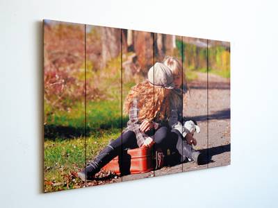 Foto auf Eschenholz 100x180 cm