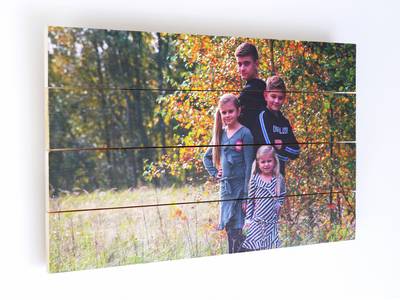 Foto auf Kiefernholz 40x80 cm