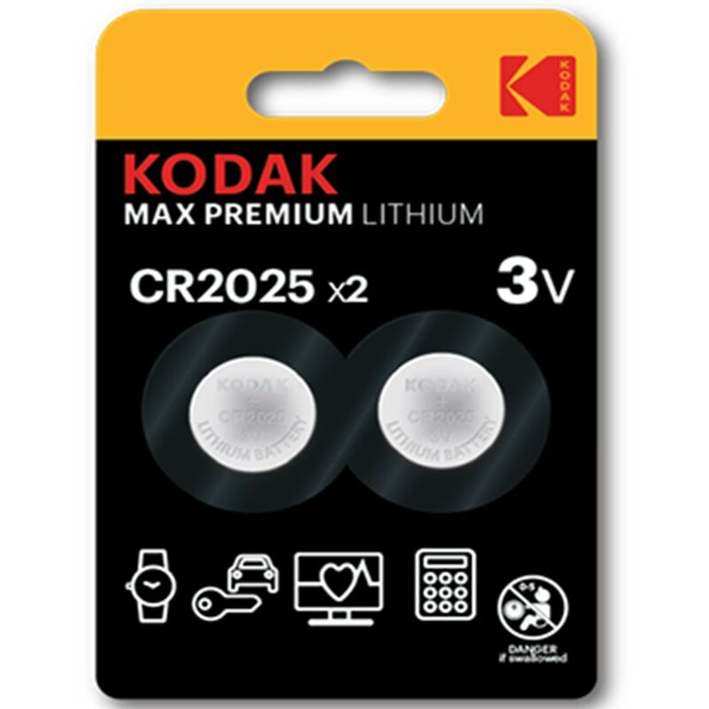 Kodak - Blisterpackung Lithium-Knopfzellenbatterien ultra 2025 Blistergrad 2 Batterien