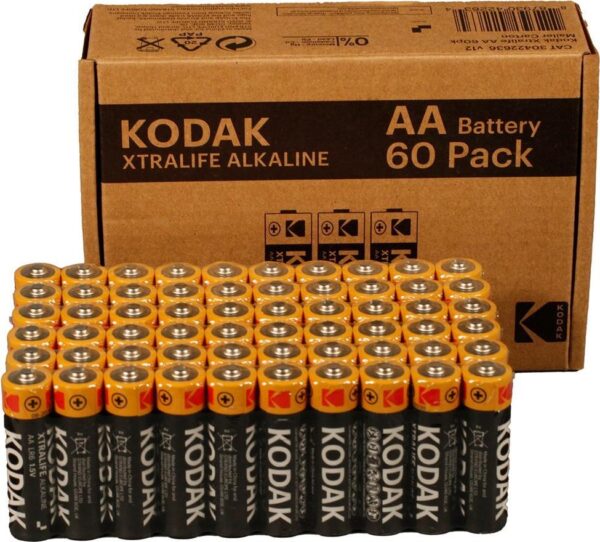 Kodak XTRALIFE alkaline AA battery (60 pack) (30422636)