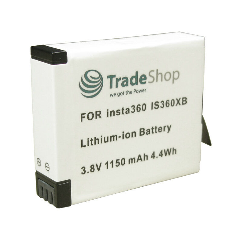 Trade-Shop Li-Ion Akku 3.8V 1150mAh ersetzt IS360XB, PL903135VT, PL903135VT-S01, CINOXBT für Insta360 One X Videokamera 360° Kamera