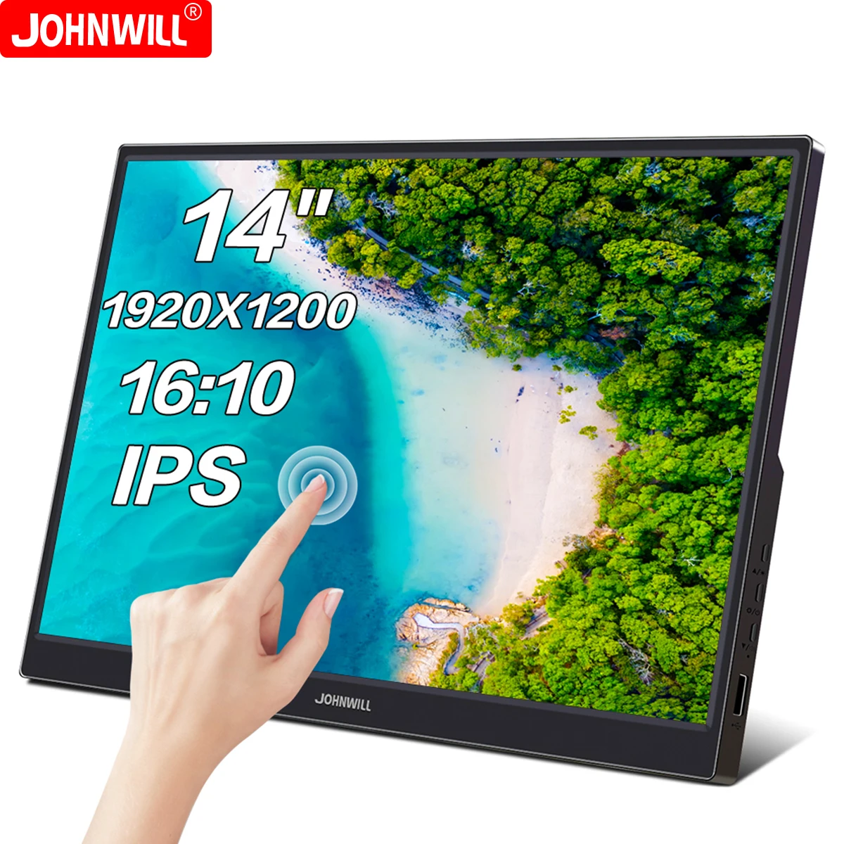 14 inch 1920X1200P touch portable monitor IPS 16:10 USB-C HDMI-Compatible LCD Second Display Gaming For Laptop Switch XBOX PS4