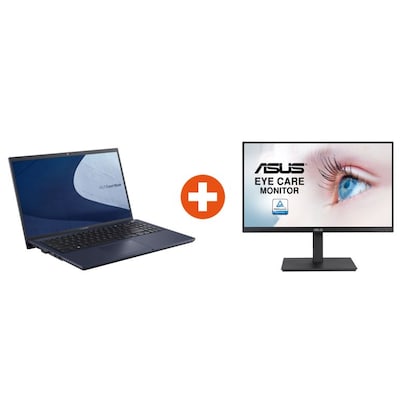 ASUS ExpertBook B1500CBA-BQ0177X + ASUS VA24EQSB 60,5cm (23,8") Office Monitor