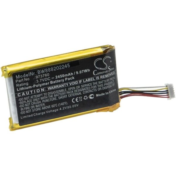 Akku Ersatz für dji 973760 für Drohne Controller (2450mAh, 3,7V, Li-Polymer) - Vhbw