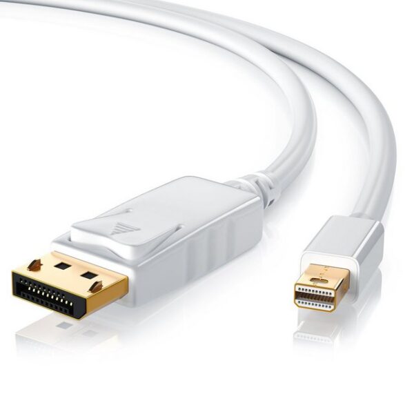 CSL Audio- & Video-Kabel, Mini DisplayPort, DisplayPort (100 cm), Full HD MiniDP Monitor Kabel / Verbindungskabel - 1m