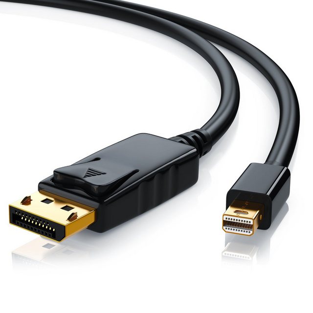 CSL Audio- & Video-Kabel, Mini DisplayPort, DisplayPort (100 cm), Full HD MiniDP Monitor Kabel / Verbindungskabel - 1m