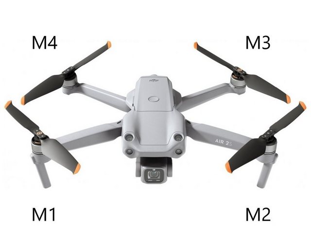 DJI DJI Air 2S - Motor Arm vorne rechts M1 Zubehör Drohne