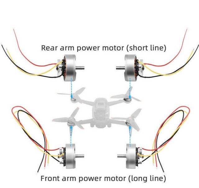 DJI DJI FPV - Motorkabel hinten (Kurz) Zubehör Drohne