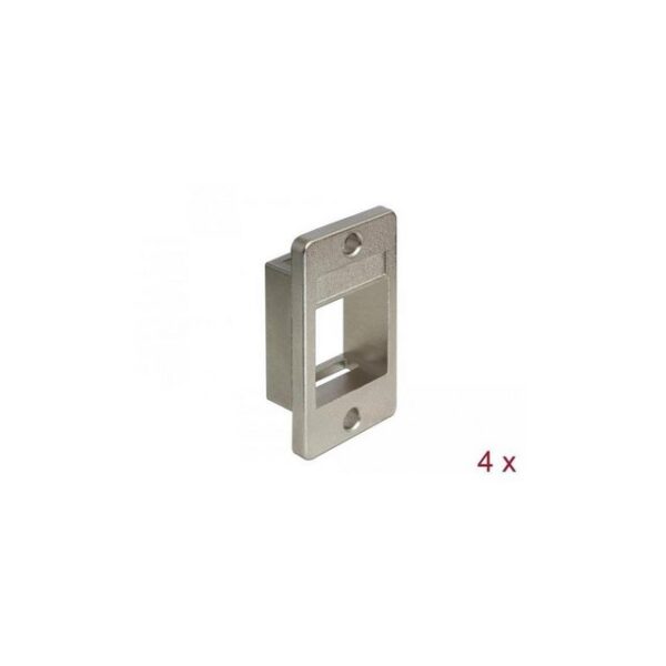 Delock 86413 - Keystone Halterung für Gehäuse 4 Stück Monitor-Halterung