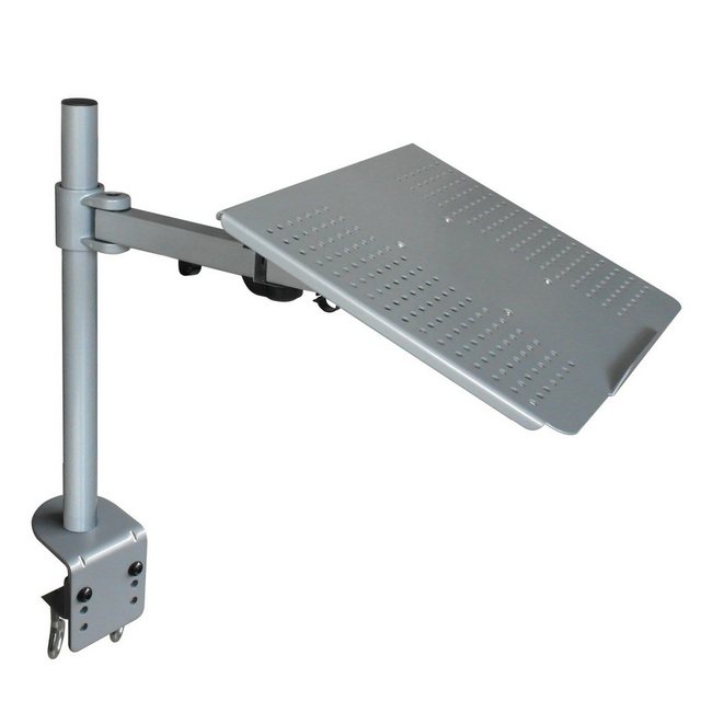 Drall Instruments LT10S Monitor-Halterung, (1-tlg., Laptopständer Tisch Schreibtisch Halterung für Laptop Notebook silber)