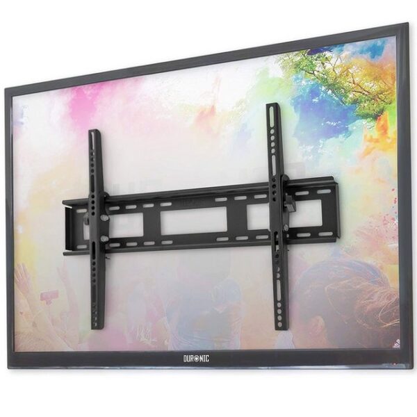 Duronic TV-Wandhalterung, (TVB123M Wandhalterung, Fernseher bis 60" Zoll, 40 kg Belastbarkeit, VESA 600 x 400, 400 x 400, Neigbar TV Halterung, Plasma LED OLED LCD Fernsehhalterung, Monitor Flach und Curved)