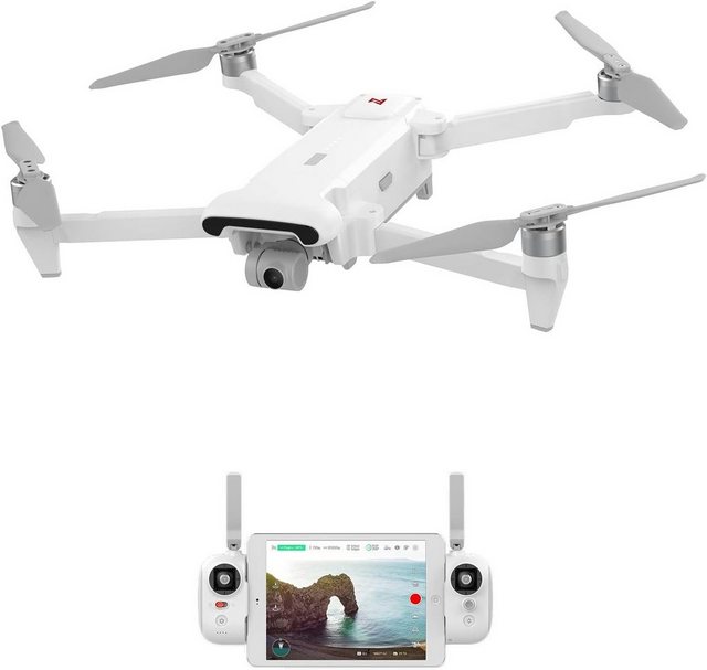 FIMI X8SE 2022 V2 Faltbar mit Kamera Drohne (10 km Videoübertragung, GPS 48MP RC Quadcopter mit 3-Achsen-Gimbal)