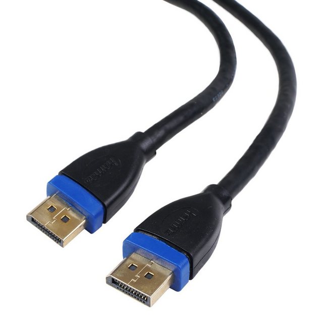 Hama DisplayPort 1.2 Kabel 4K 2K UHD DP 5m HDMI-Kabel, Displayport, (500 cm), Vergoldet, UltraHD UHD 21,6 Gbps 4K@60Hz, für PC Monitor TV etc.