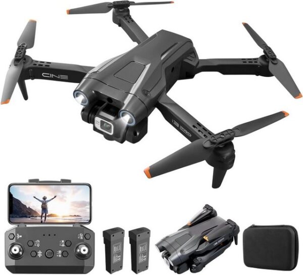 Mingfuxin Faltbare Drohne mit Kamera für Anfänger, RC Quadcopter Drohne (1080p, 1530p, mit App WIFI FPV Live-Video Höhenhaltung Headless-ModusOne-Key-Abheben)