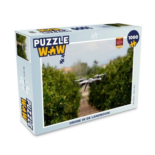 MuchoWow Puzzle Drohne in der Landwirtschaft, 1000 Puzzleteile, Foto-Puzzle, Bilderrätsel, Puzzlespiele, Klassisch