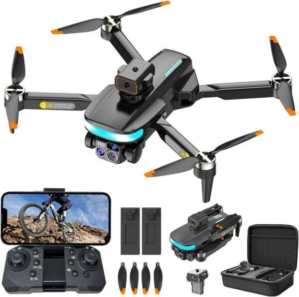 OBEST Mini Drohne mit Kamera,RC Faltbare WIFI Drohne (4K, mit Automatische R¨¹ckkehr,RC Quadcopter,Kopfloser Modus,2 Batterien)