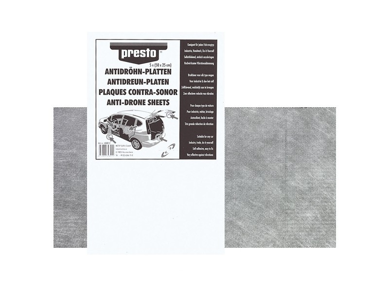 PRESTO Anti-Dröhn-Matte Presto Antidröhn-Platten schw. (608012)