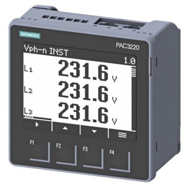 SIEMENS Anzeigegerät Siemens 7KM3220-1BA01-1EA0 SENTRON Power Monitoring PAC3220, Frontein, 7KM3220-1BA01-1EA0