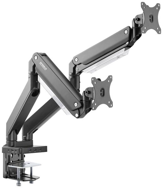 "SpeaKa Professional SP-MM-830 2fach Monitor-Tischhalterung 43,2cm (17") - 88,9cm (35") Integrierte Dockingstation"