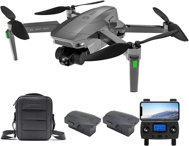 Teeggi 3~5-Tage-Lieferung, ZLL SG907 MAX GPS Drohne mit Kamera 4K HD Drohne (1280 * 720P, Mit 25 Minutes Flight Time, Brushless Motor Intelligent, 2 Batteries)