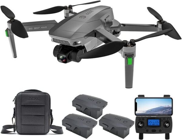 Teeggi 3~5-Tage-Lieferung, ZLL SG907 MAX GPS Drohne mit Kamera 4K HD Drohne (1280 * 720P, Mit 25 Minutes Flight Time, Folgen Professioneller RC 3 Batteries)