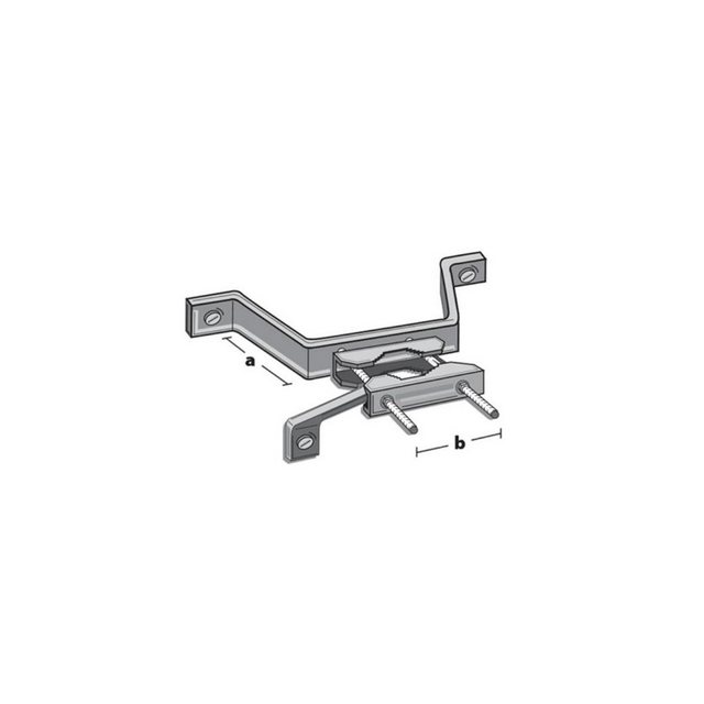 Televes MAHA60100 - Mauerhalterung für Masten bis 60 mm... Monitor-Halterung