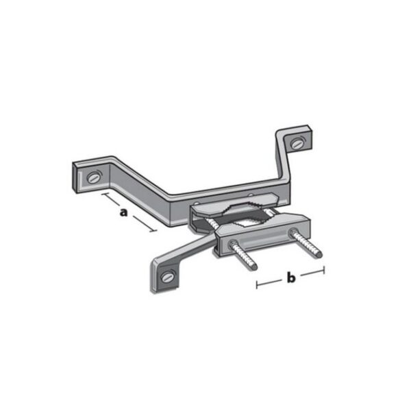 Televes MAHA89225 - Mauerhalterung für Masten bis 89 mm... Monitor-Halterung