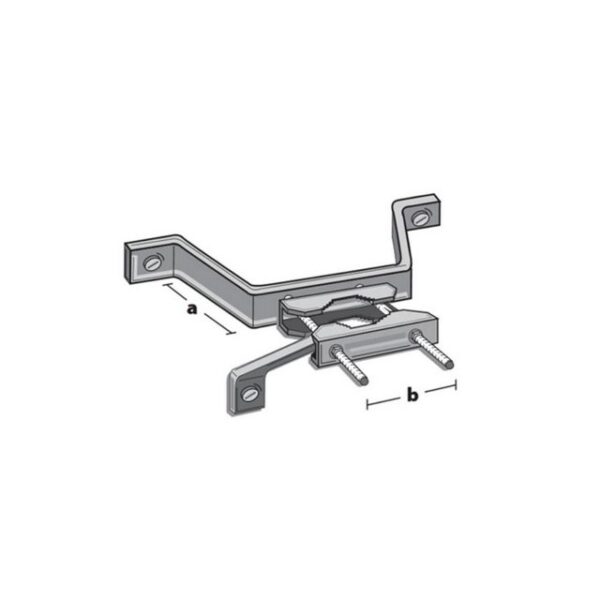 Televes MAHA89440 - Mauerhalterung für Masten bis 89 mm... Monitor-Halterung