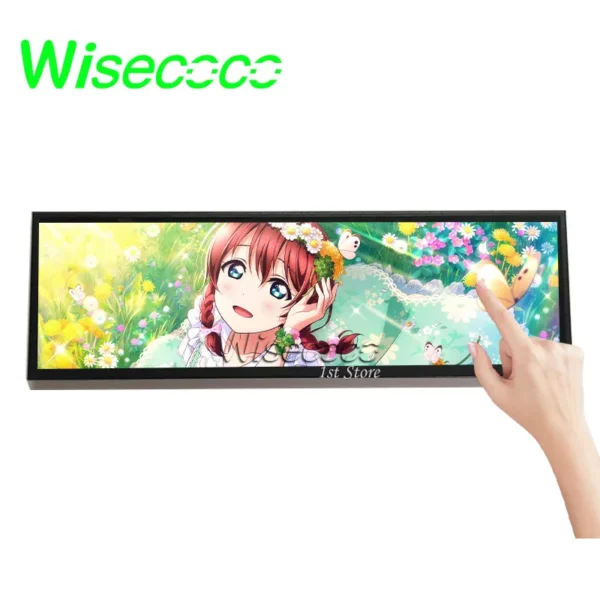 Wisecoco 14 Zoll 4K 3840X1100 DIY IPS LCD Monitor Gaming Konsole Panel Dengan 60Hz Controller Board