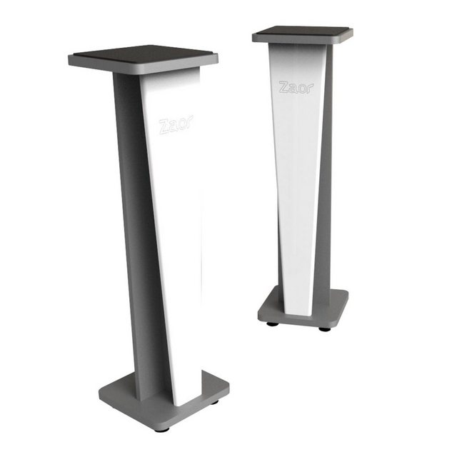 Zaor Lautsprecherständer, (Stand Croce 42 White Gloss/Grey - Monitor Stativ)