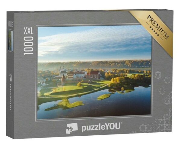 puzzleYOU Puzzle Altstadt von Kaunas, Drohnen-Luftaufnahme, 1000 Puzzleteile, puzzleYOU-Kollektionen Weitere Europa-Motive