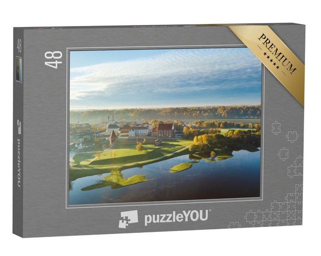 puzzleYOU Puzzle Altstadt von Kaunas, Drohnen-Luftaufnahme, 48 Puzzleteile, puzzleYOU-Kollektionen Weitere Europa-Motive