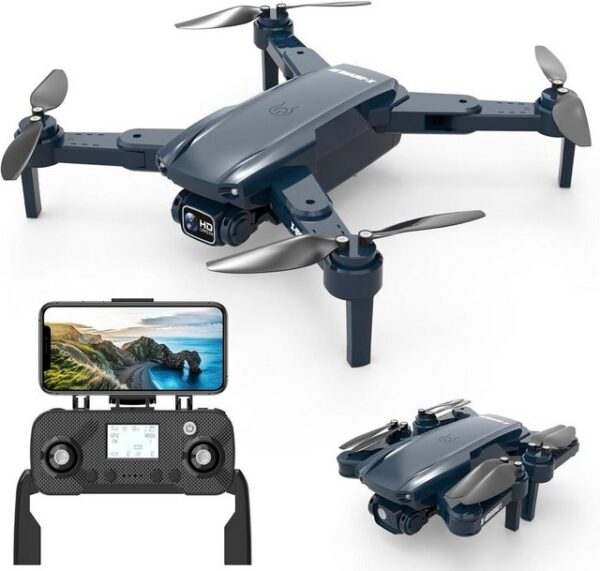 �X-IMVNLEI GPS Drohne mit Kamera 5G WiFi Übertragung Faltbar FPV RC Quadcopter Drohne (4K HD, mit Bürstenloser Motor, Motorisch Verstellbare 90° mit Optische)