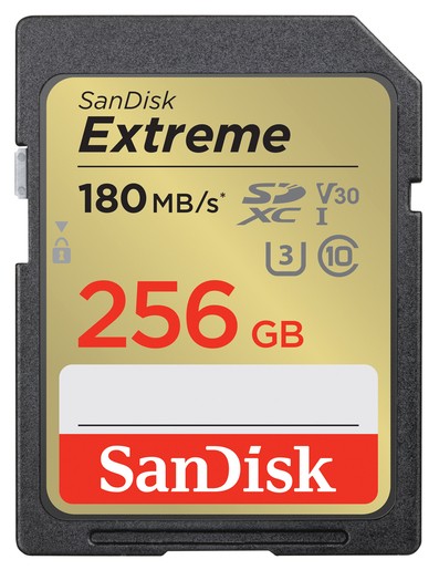 Mit der Performance der SanDisk Extreme SD-UHS-I-Speicherkarte können Sie Ihrer Kreativität freien Lauf lassen. Die Aufnahmegeschwindigkeit von bis zu 180 MB/s und die UHS