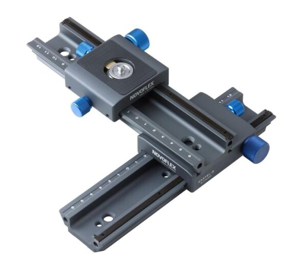 Novoflex Einstellschlitten CASTEL-CROSS-MC Mit zwei neuen Kreuz-Einstellschlitten rundet NOVOFLEX sein Einstellschlitten-Programm nach oben ab. Mit dem Kreuz-Einstellschlitten